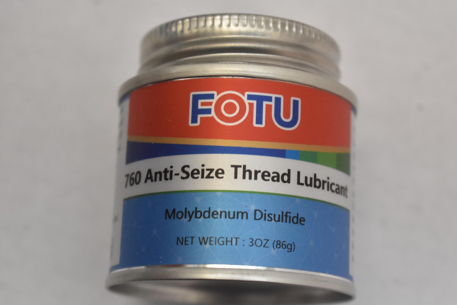 FOTU 760 Anti-Seize Thread Lubricant 3oz Molybdenum Disulfide Can Brush 3 oz