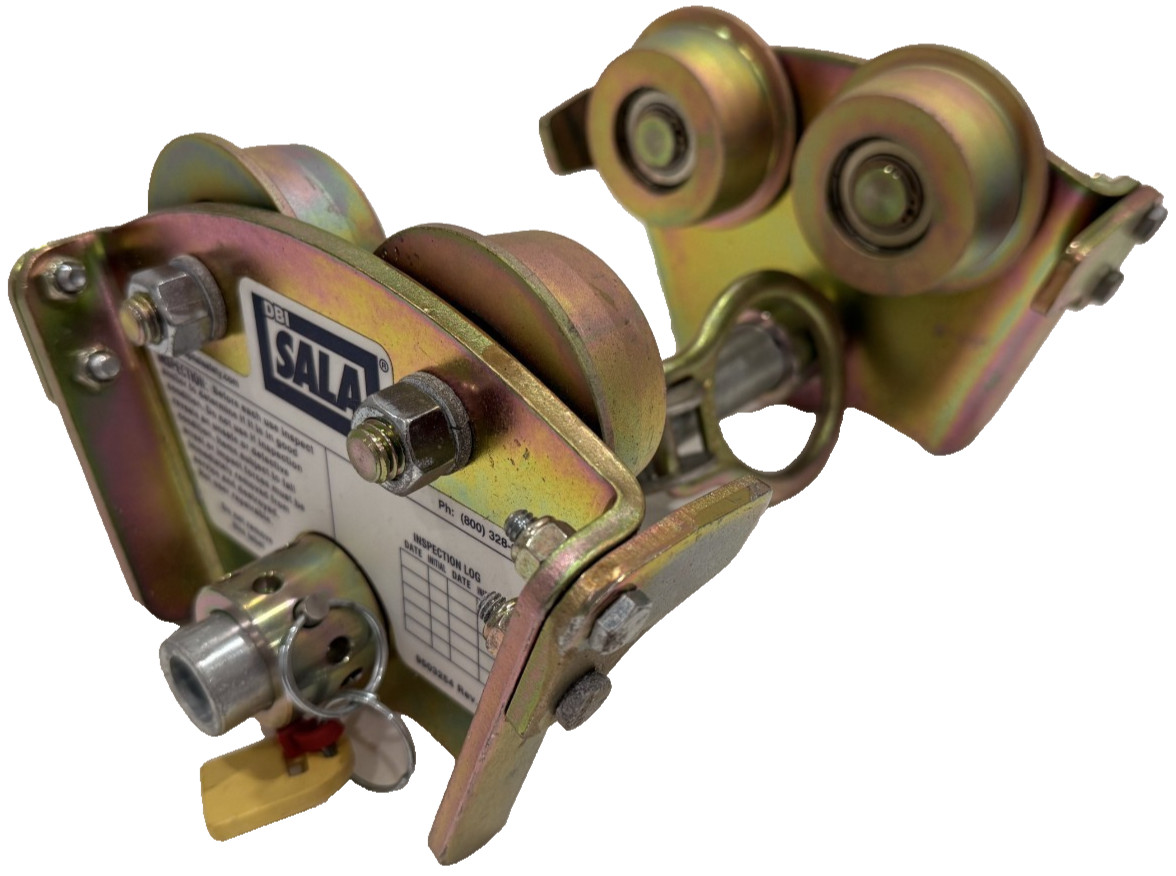 NEW DBI-SALA 2103143 BEAM TROLLEY ANCHOR 3-8IN FLANGE WIDTH 310LB WEIGHT CAP