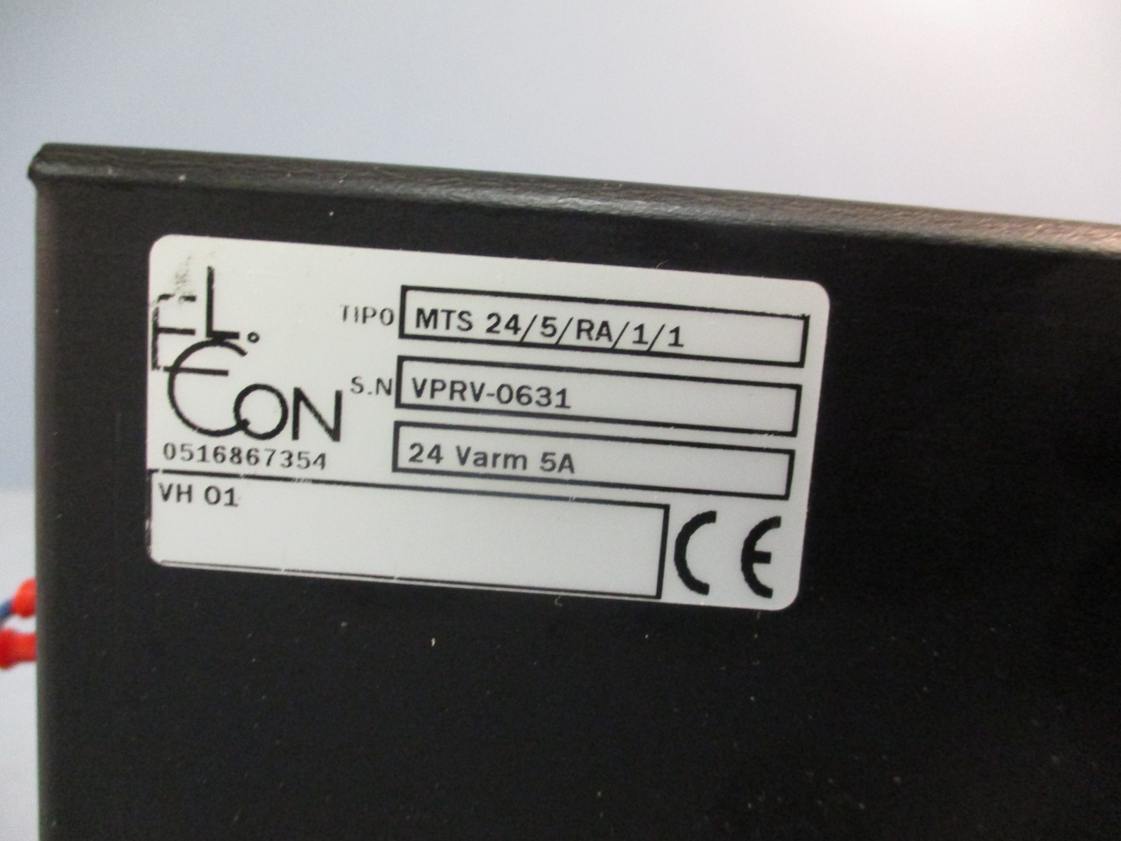 EL CON 0516867354 AMPLIFIER TIPO MTS 24/5/RA/1/1, SN VPRV-0631 24 VARM 5A