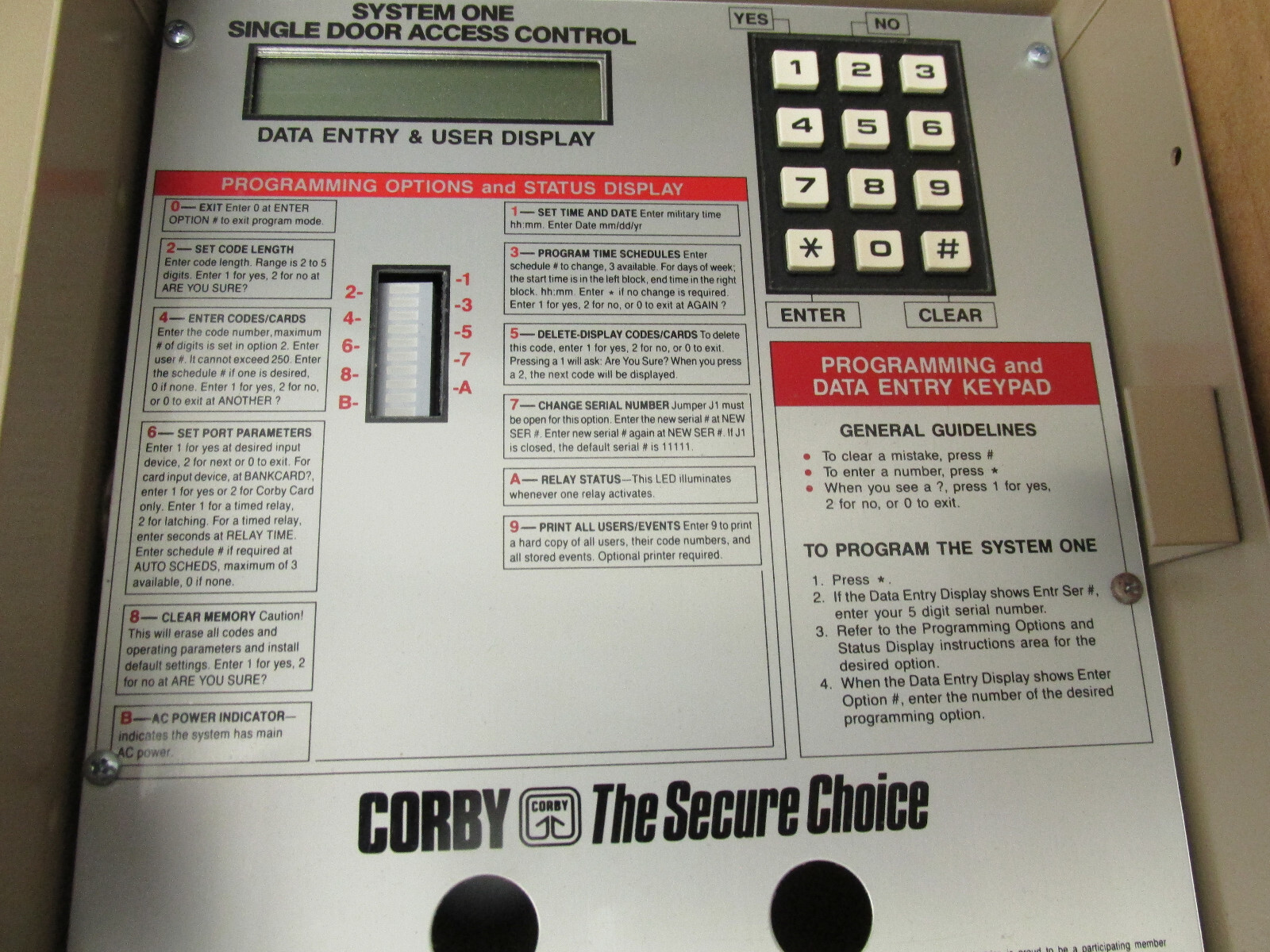 Corby Single Door Access Control