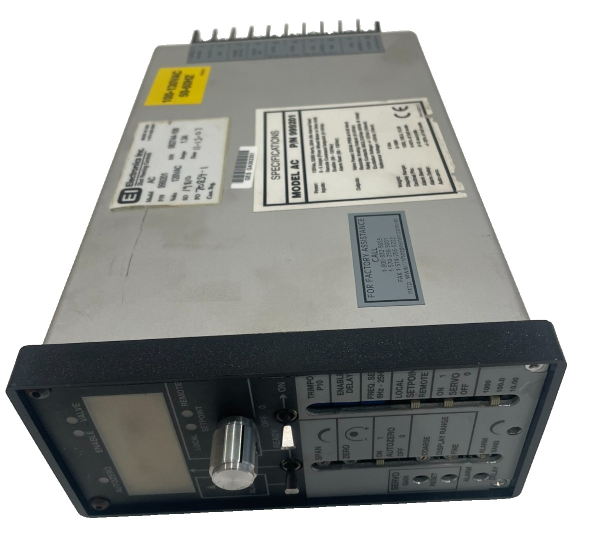 REPAIRED ELECTRONICS INC. 999201 AC CONTROLLER 120VAC 1.3A