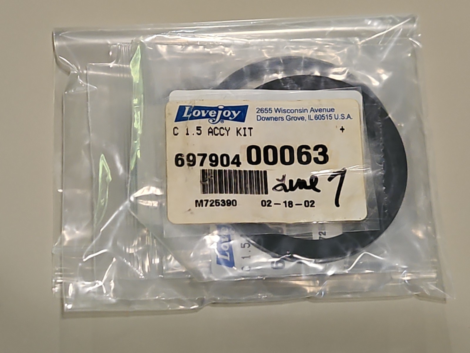 Lovejoy 69790400063 Accessory Kit C 1.5 *FAST FREE SHIPPING*