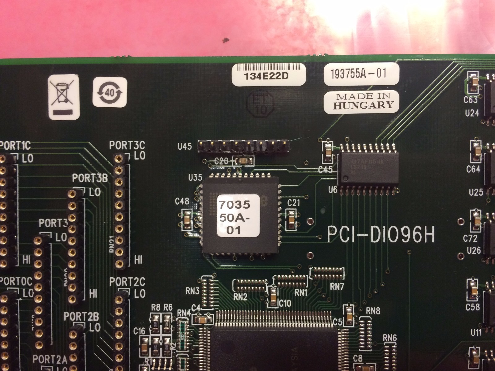 PCI-DI096H MEASUREMENT COMPUTING BOARD