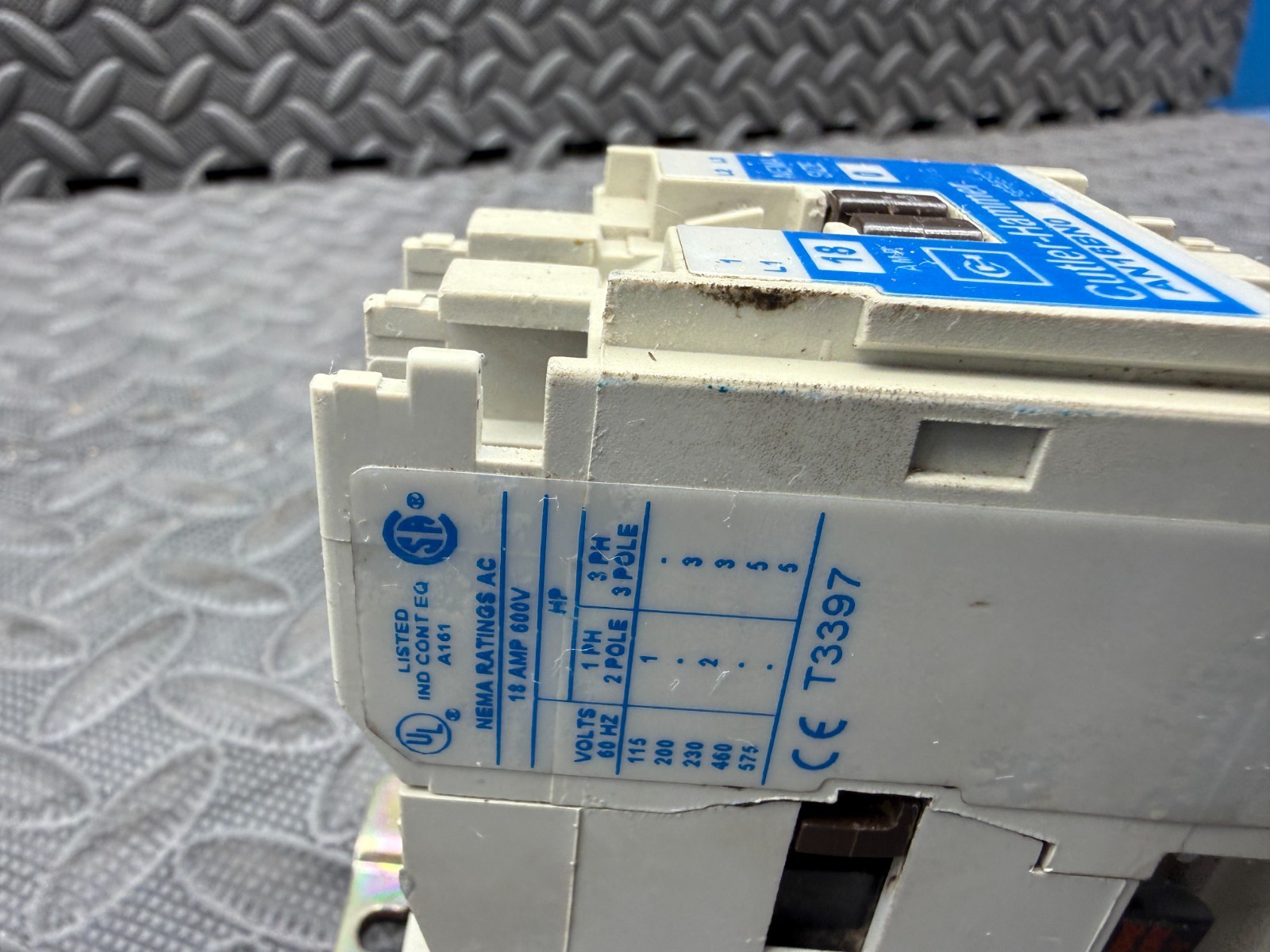 Cutler-Hammer Eaton AN16BN0 Series-C1 NEMA Size-0 Non-Reversing Motor Starter