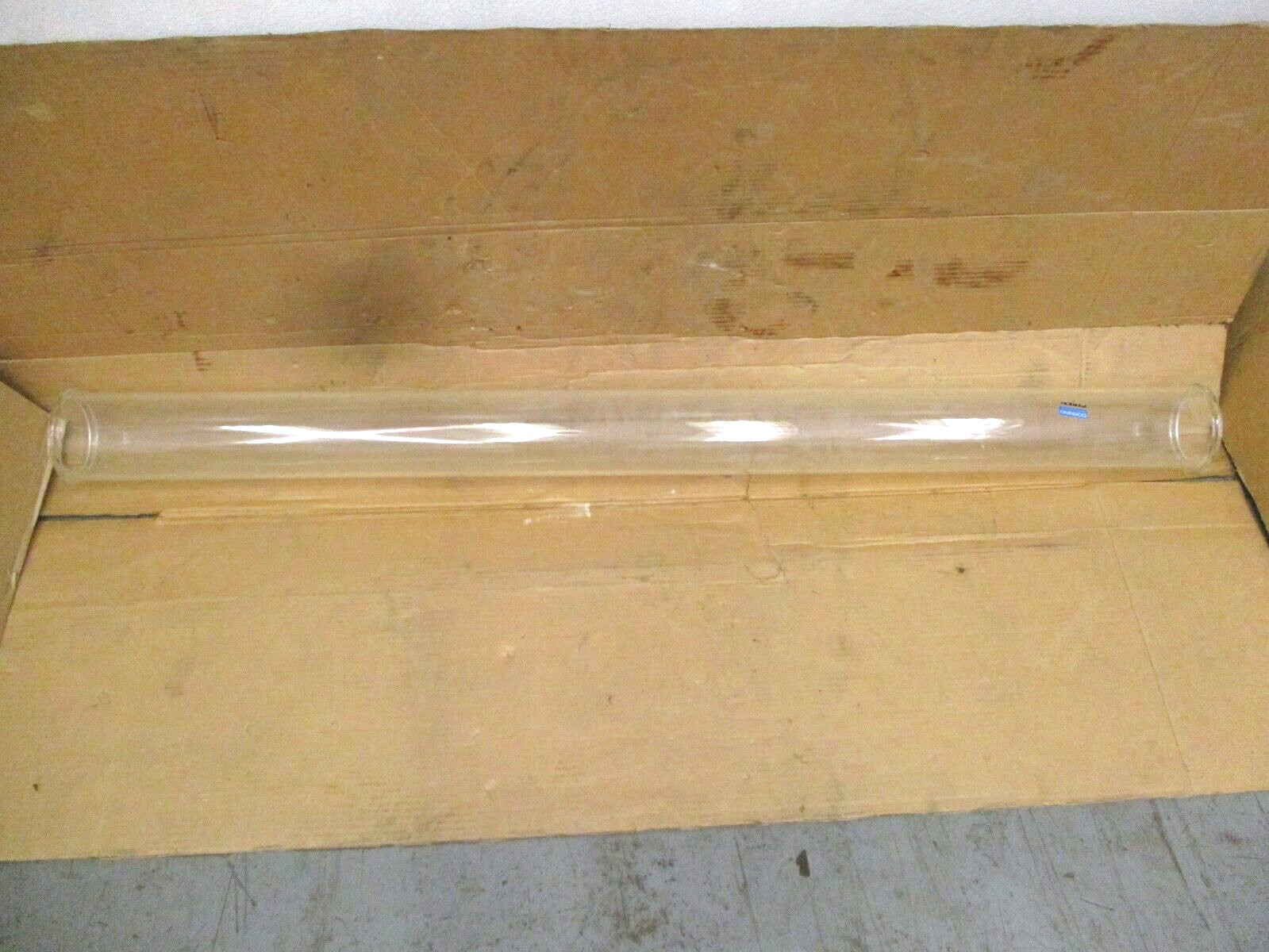 New Open Box Corning Pyrex Glass Pipe 4″ ID 5″OD Length 60″ A5254WVS