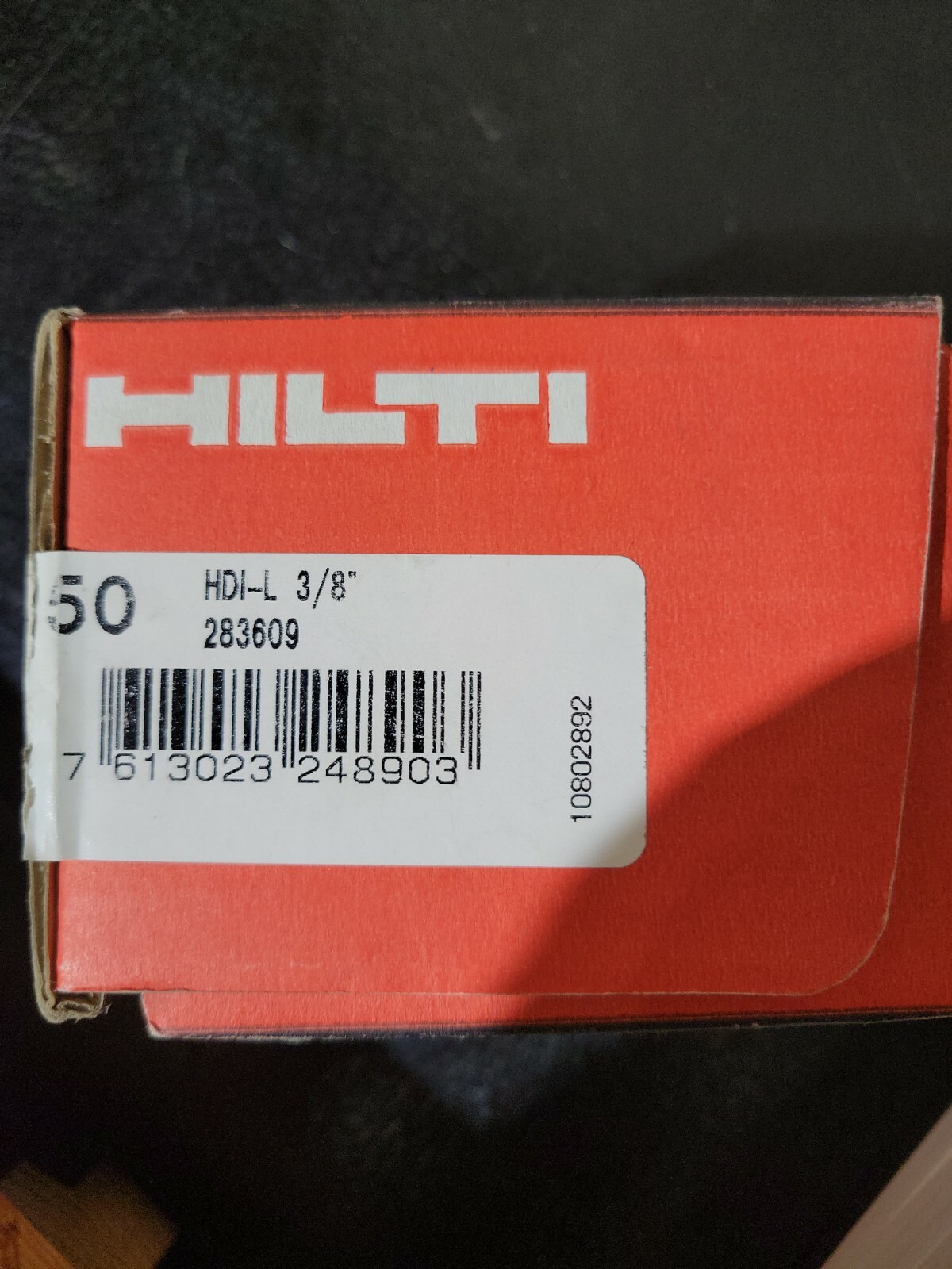LOT OF 46- HARDWARE HDIL ANCHOR KIT, 3/8 FLR MTG-283609-10034535
