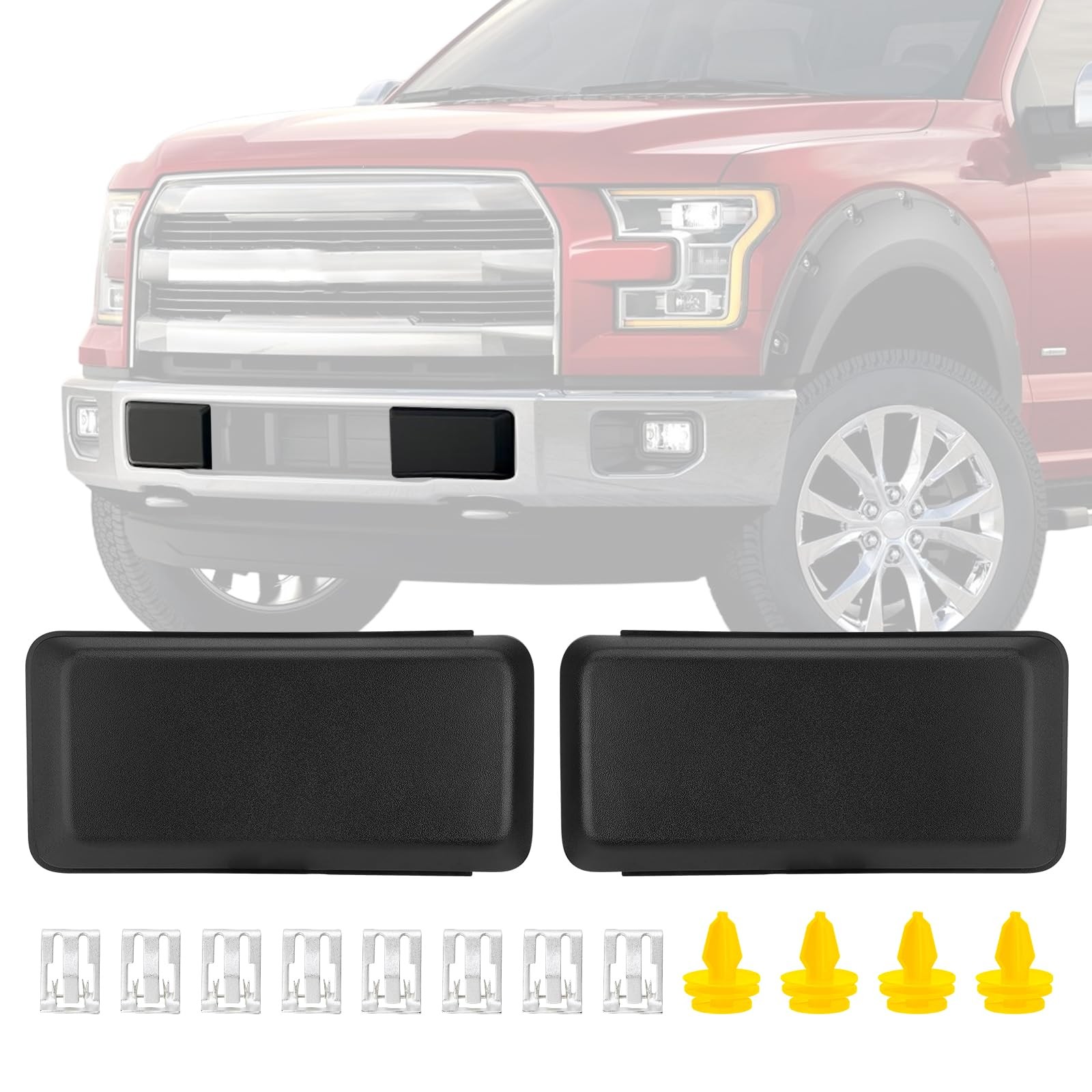 Front Bumper Guard Pads with Ford F-150 F150 2018-2020, Replace JL3Z17E810AB,…