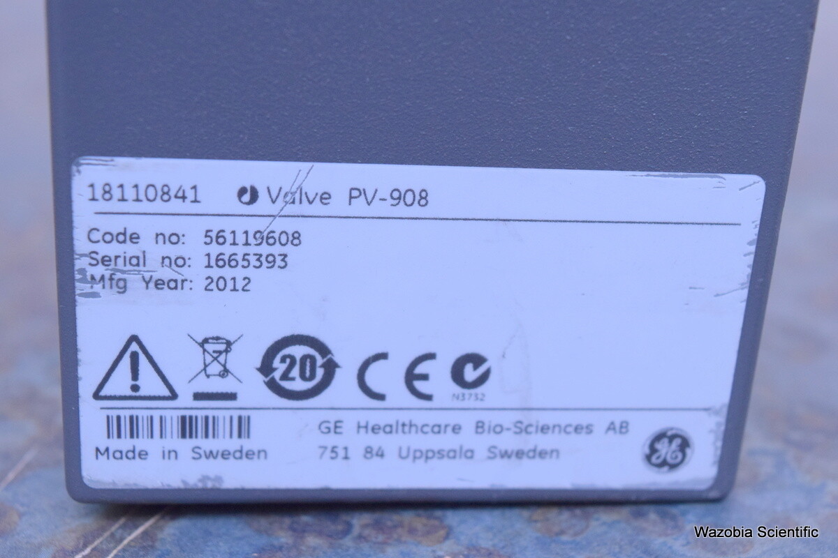 GE AKTA PURIFIER PV-908 PV908 VALVE FOR LIQUID CHROMATOGRAPHY 18110841