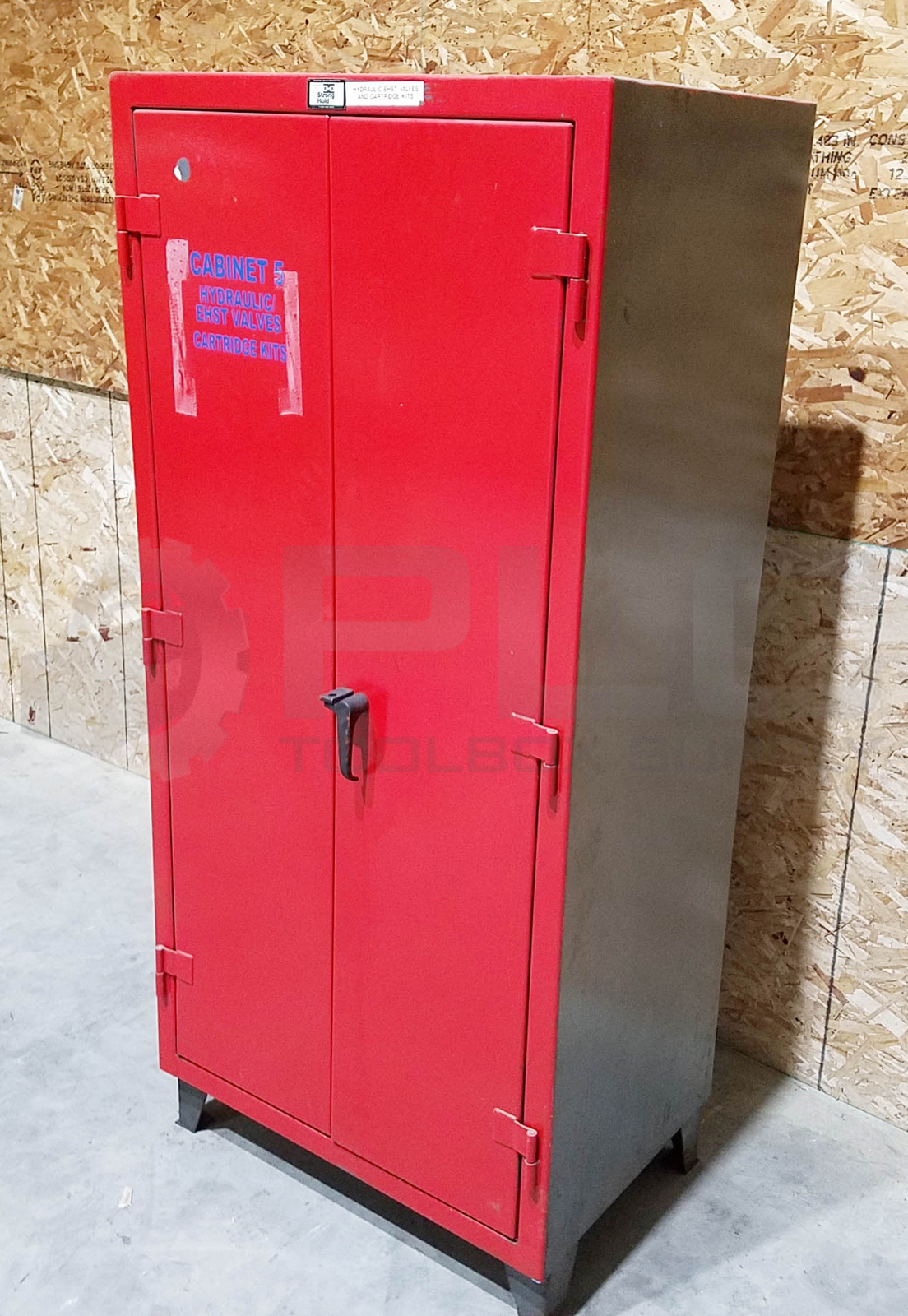 STRONG HOLD CABINET, 5 SHELF, 36 x 24 x 78, RED
