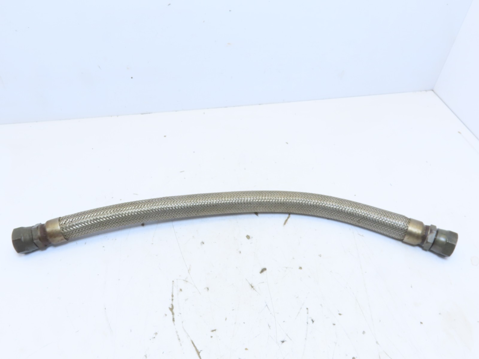 1×27″ 1-5/16-12 -16 JIC 37 Flare Thread Braided SS Metal Flex Pipe Hose