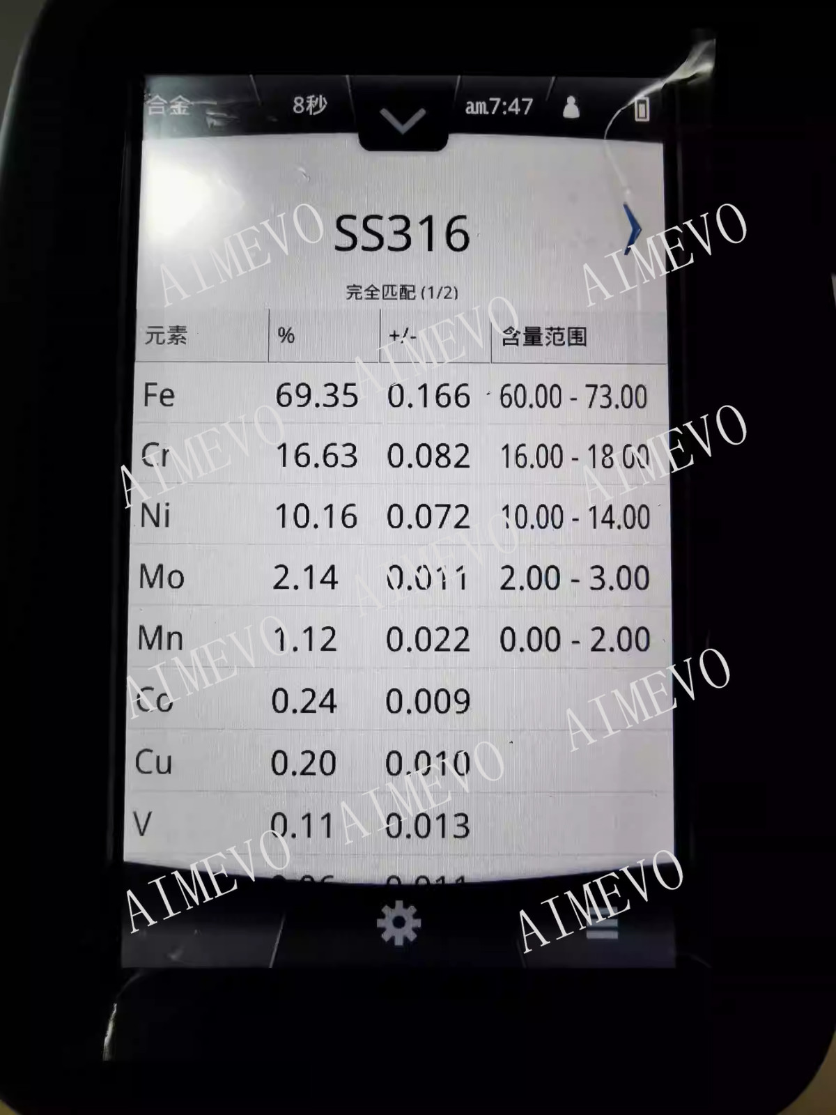 1PCS HITACHI Oxford X-MET8000 Smart XRF Analyzer Alloy
