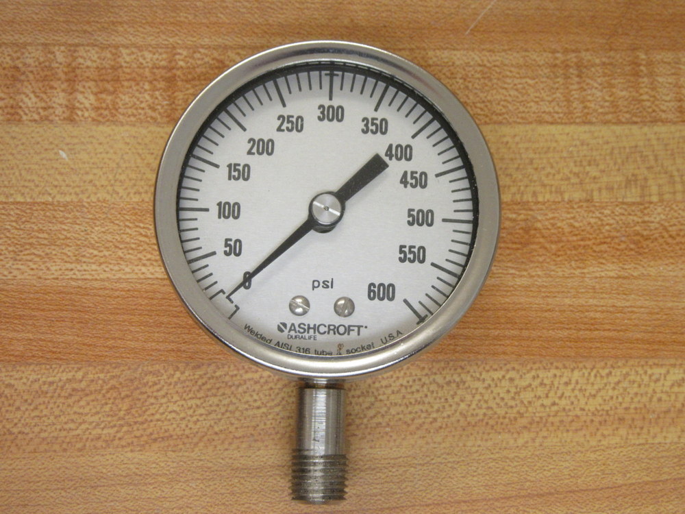 Part 25-1009-SW-02L-600 Gauge 251009SW02L600 0-600 PSI