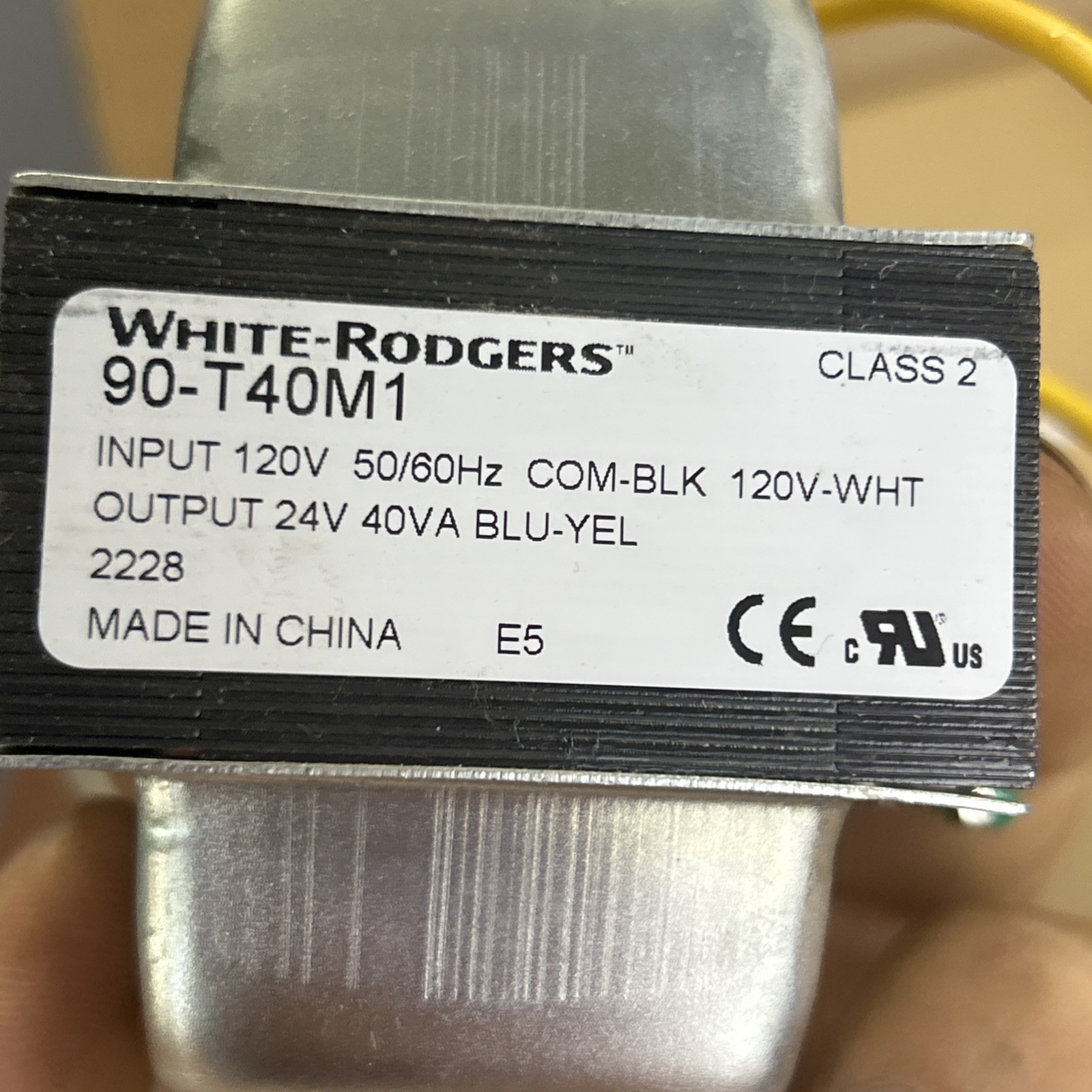 White Rodgers 90-T40M1 Transformer Class 2 120VAC 56/60Hz NIB Z13