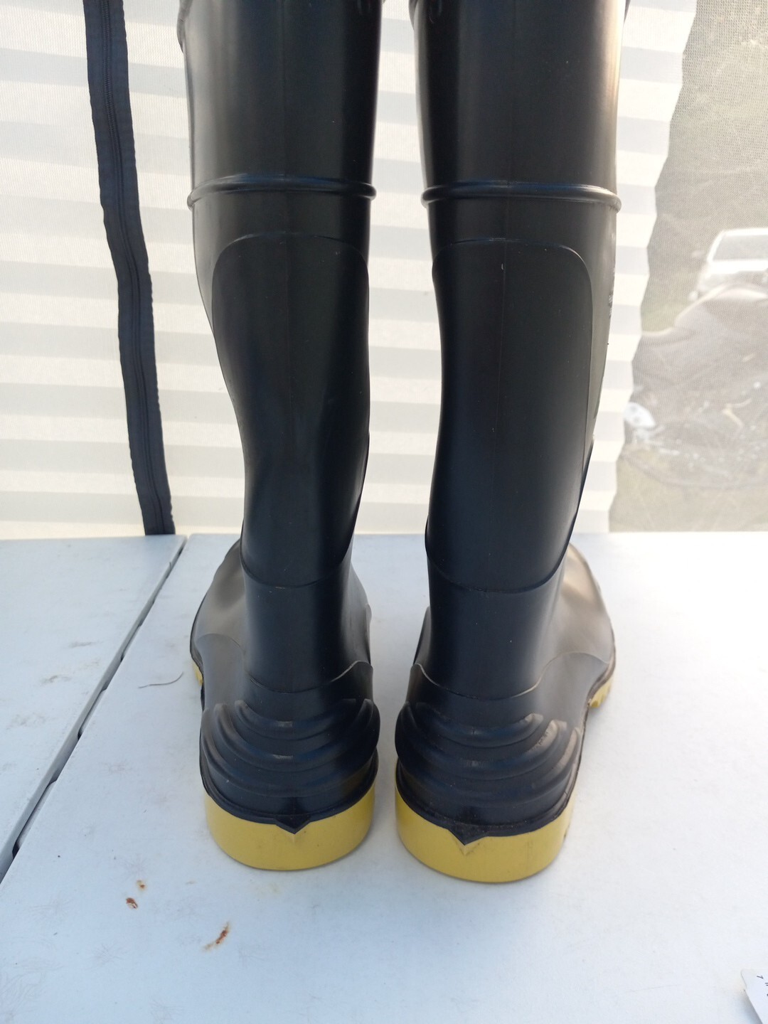 DUNLOP 86802 Men’s Rubber Boots Size 14 PolySteel Steel Toe Ultra Grip Slip