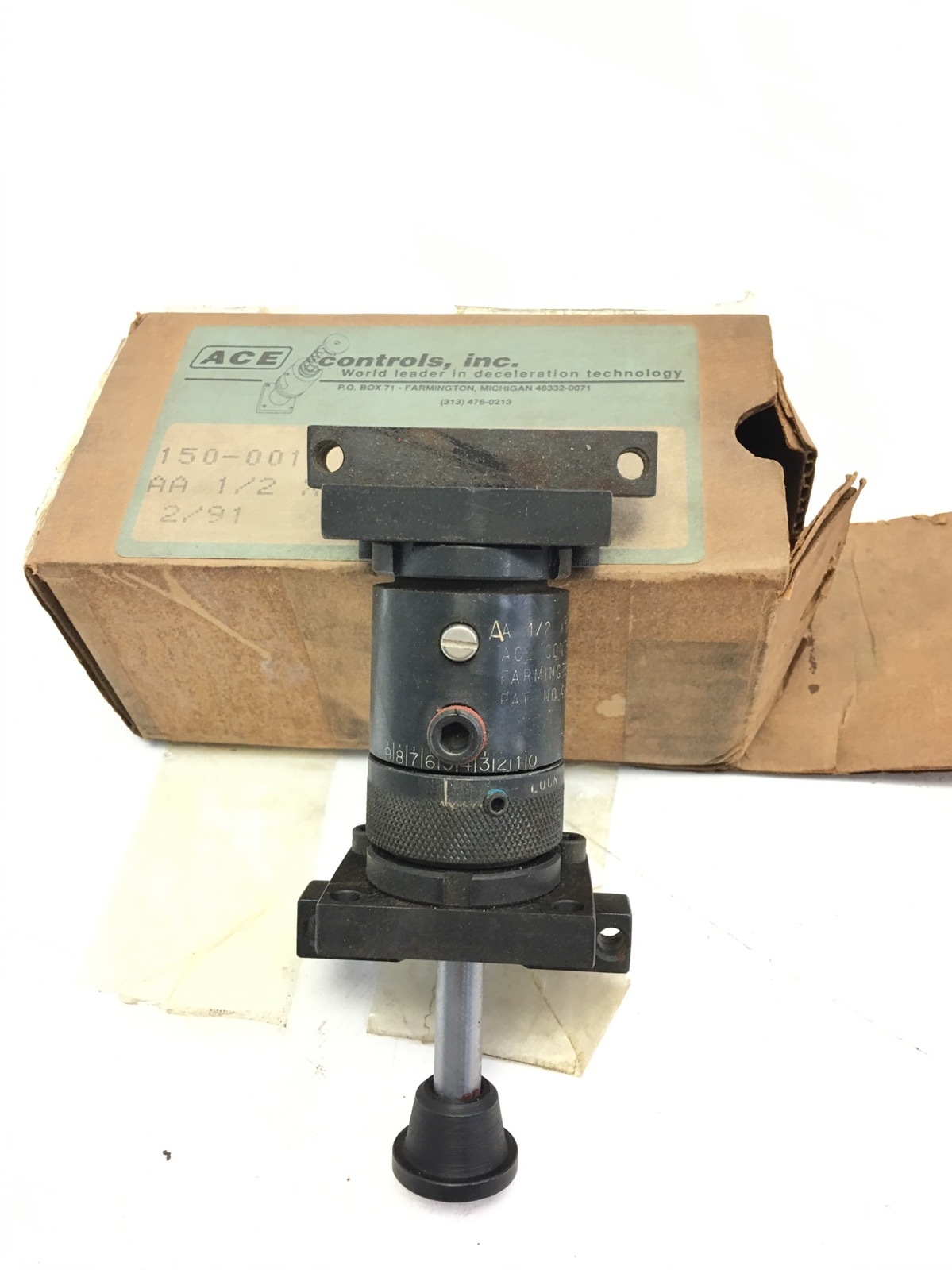 NEW IN BOX ACE CONTROLS AA1-1/2 X 1S INDUSTRIAL SHOCK ABSORBER, 150-0018, B265