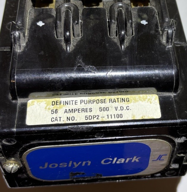 Joslyn Clark 5DP2-11100 Contractor 56A 500VDC