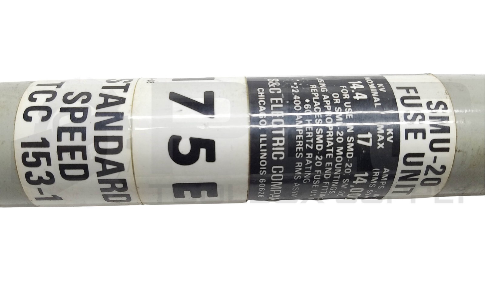 NEW S&C 612175 / SMU-20 FUSE UNIT TCC 153-1, 17KVA MAX 14.4KVA NOM 14K AMP