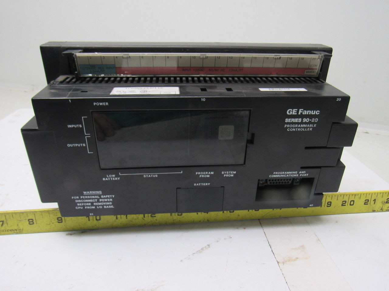 GE Fanuc IC692CPU211E Series 90-20 120VAC In/AC Out 120V
