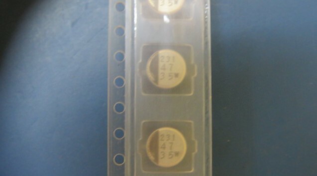 NIC COMPONENTS NACEW470M35V6.3X6.3TR13 Qty of 200 per Lot CAPACITOR, ALUMINUM E