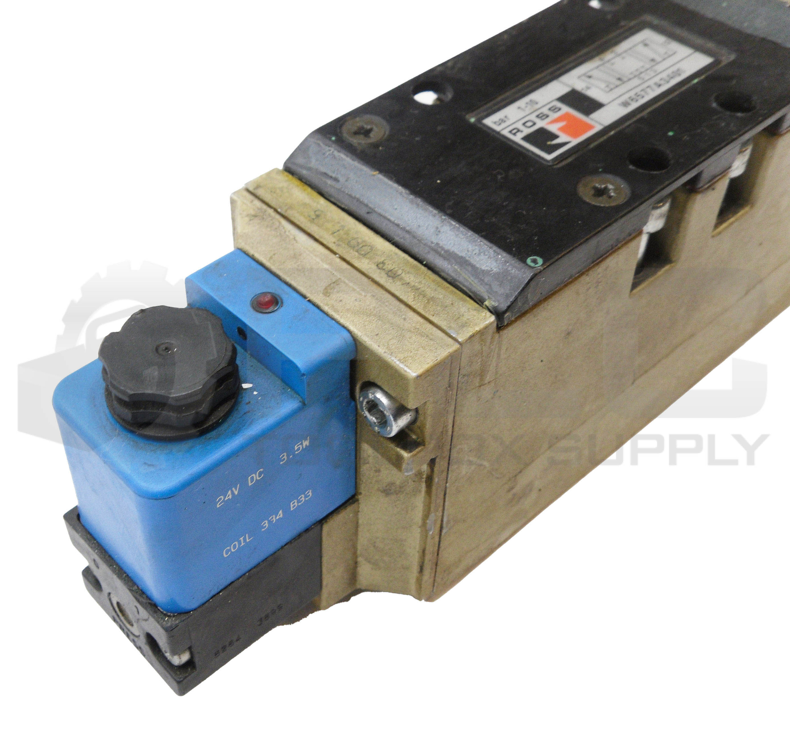 ROSS CONTROLS W6577A3401 SOLENOID VALVE 1-10BAR W/ 334B33 COIL 24VDC