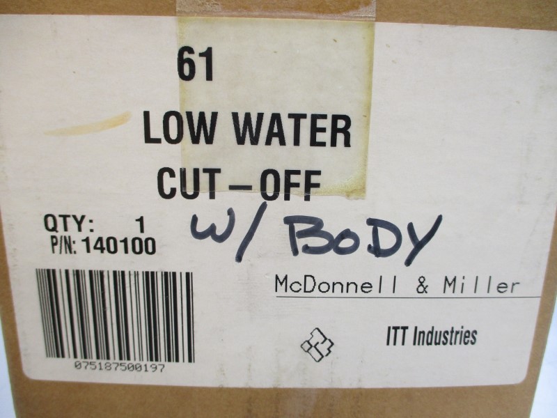ITT MCDONNELL & MILLER 61 140100 120-240VAC 7.4A 3″ NSMP