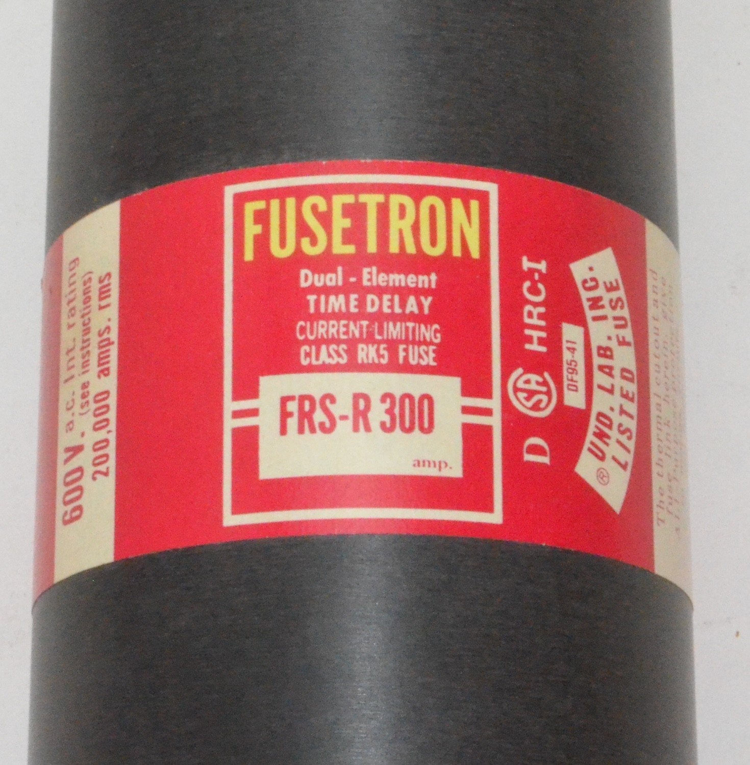 Bussmann Fusetron 300A Dual Element, Time Delay Fuse *Open Box* FRS-R 300