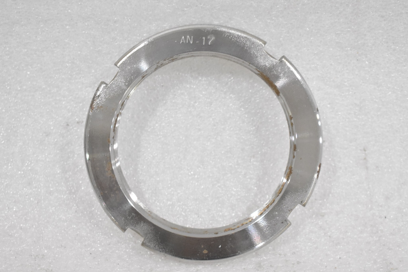 AN17 BEARING LOCKNUT, 3.34″-12 THREAD SZ, 4-13/32″OD, 4.031″ FACE DIA. 5/8″W