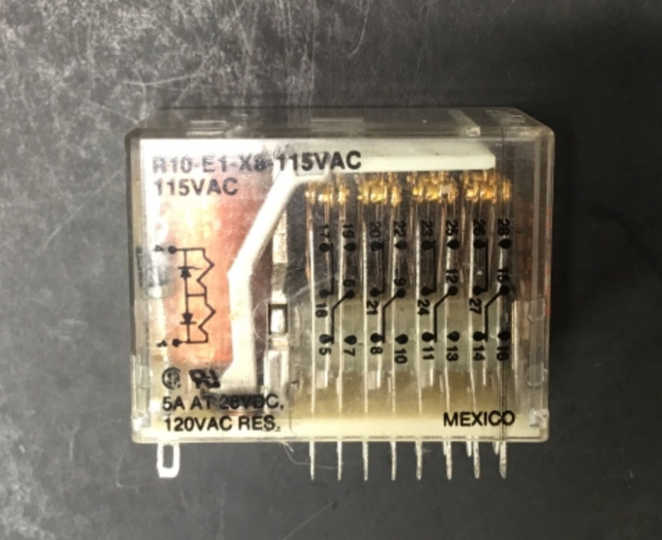 AMF POTTER & BRUMFIELD R10-E1-X8-115VAC RELAY 26 PIN 115V R10-E1-X8