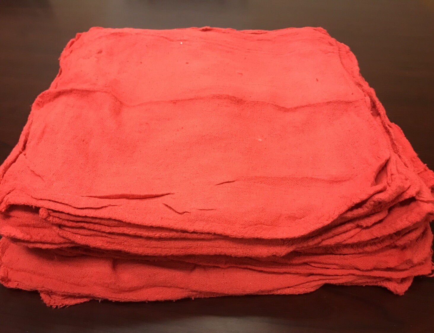 25000 new great mechanics shop rags towels Red 13″X14″ BULK