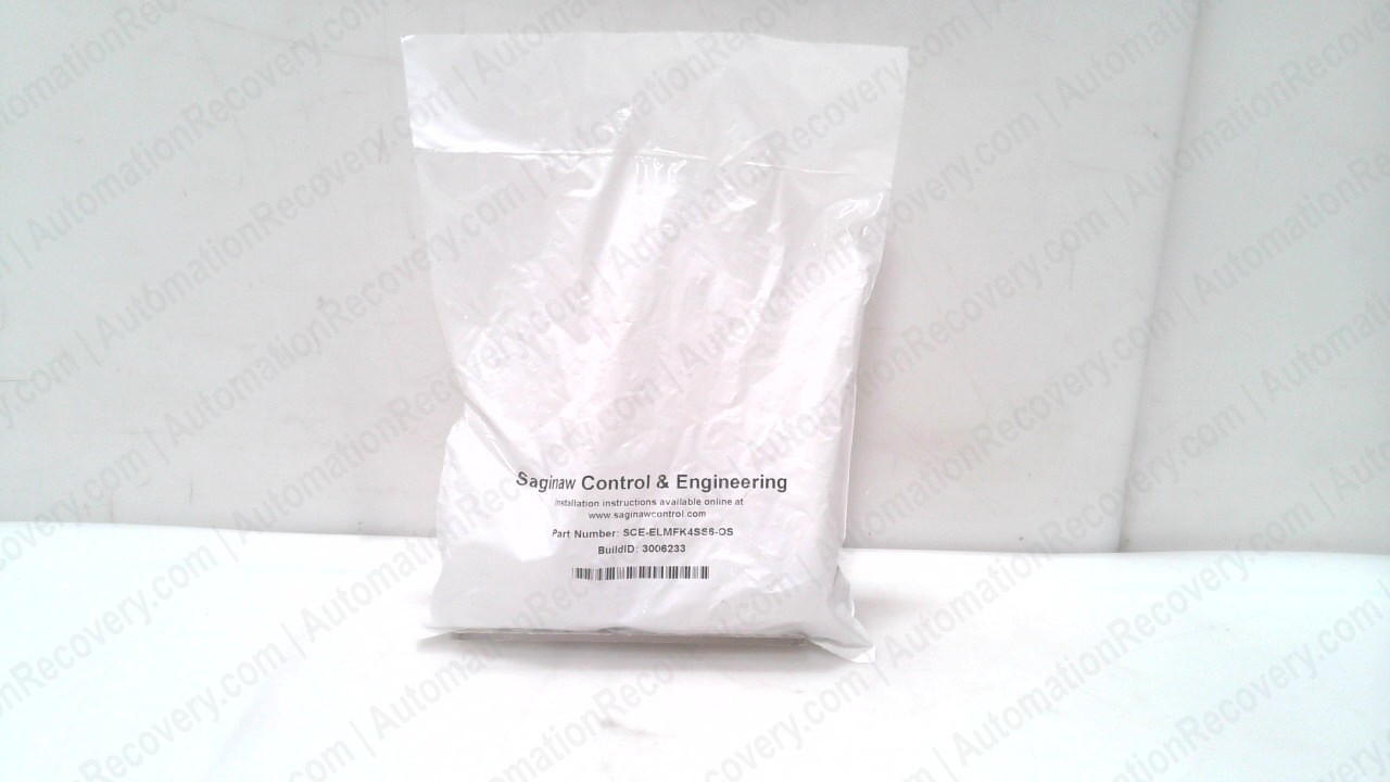 SAGINAW CONTROL AND ENGINEERING SCE-ELMFK4SS6-OS MOUNTING FOOT KIT, NEW #348067