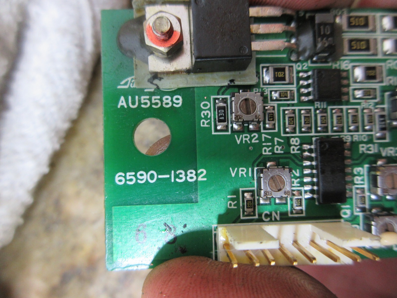 1999 MITSUBISHI TAMAGAWA ENCODER BOARD AU5589 6590-1382 SPINDLE MOTOR