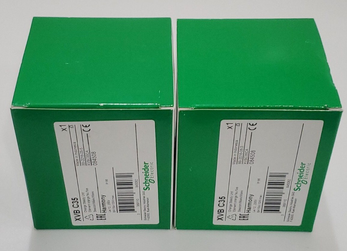 *NEW* LOT OF 2 Schneider Electric XVB C35 Orange Steady Unit 12…230V +Warranty