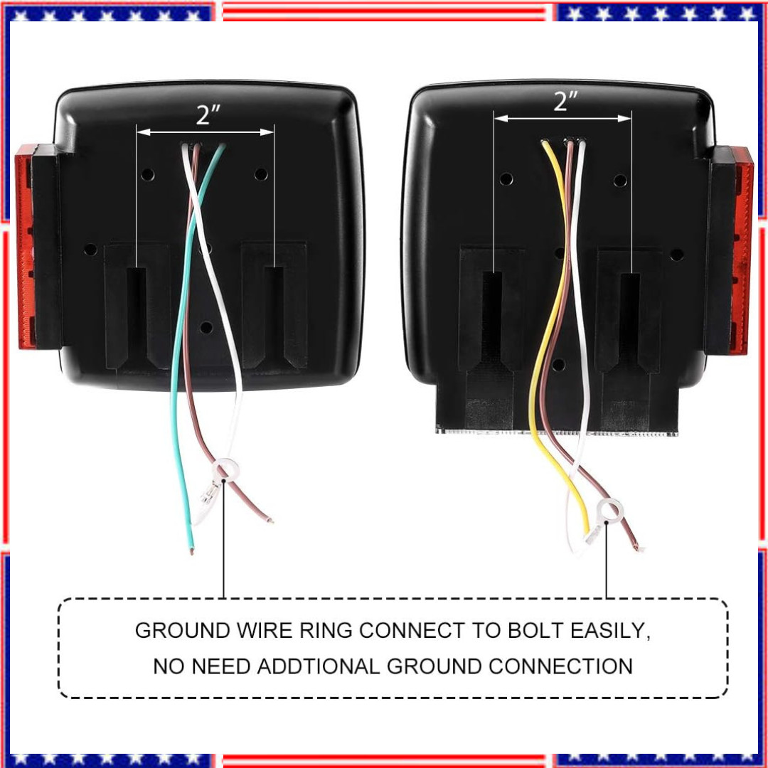 12V Led Trailer Light Kit Complete With Wiring Harness And Bracket
