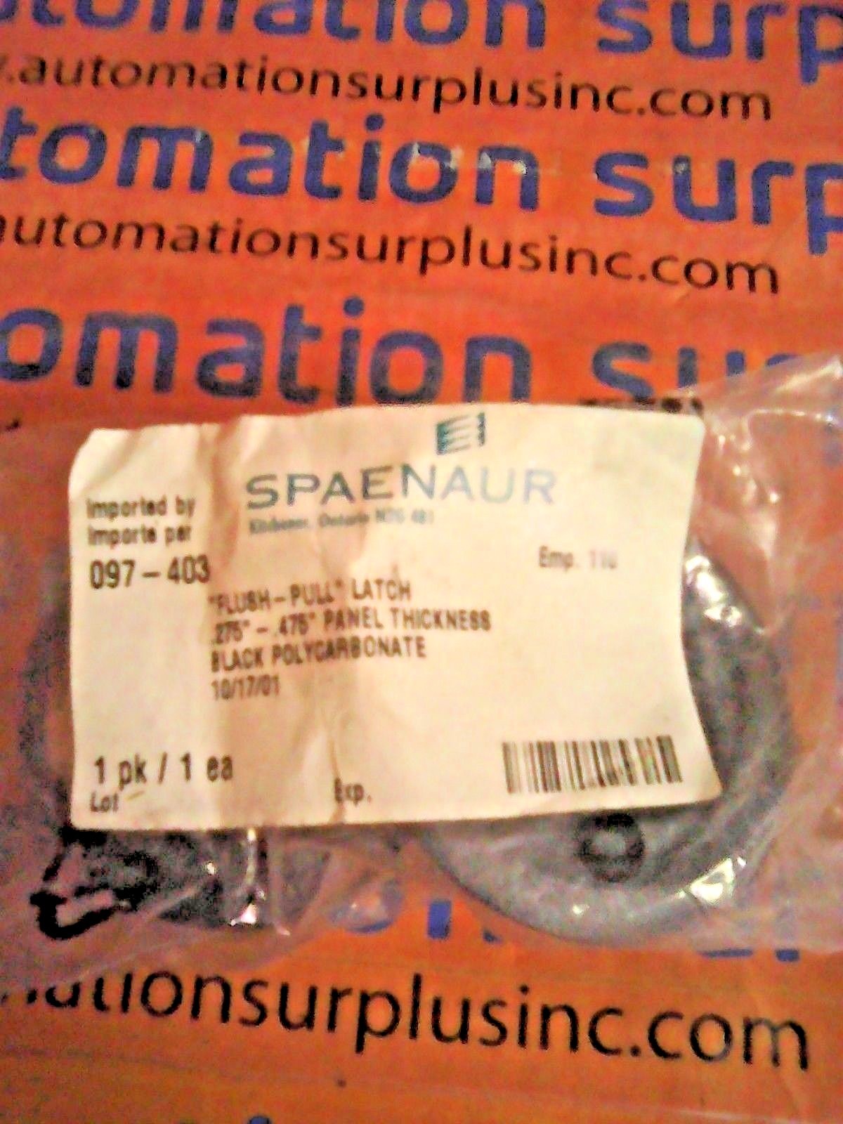 SPAENAUR 097-403 FLUSH PULL LATCH 0.275-0.475 NON-LOCKING NEW!! QUANTITY!! WOW!