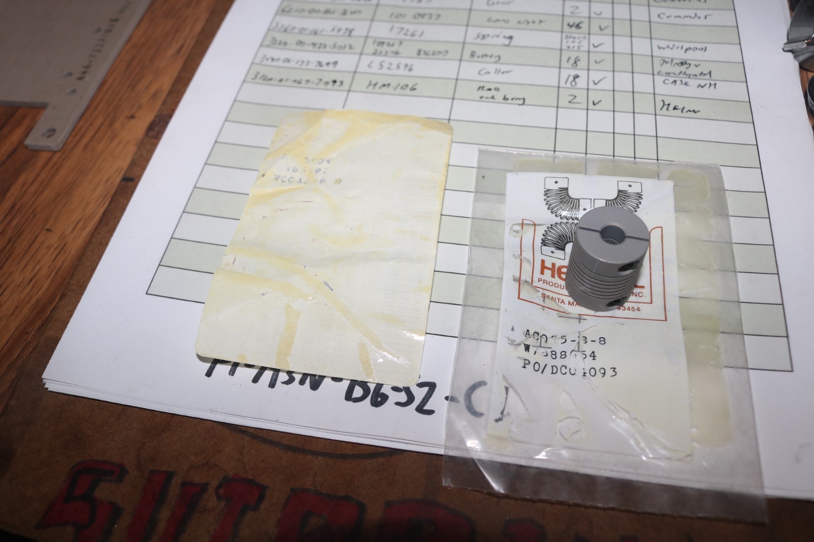 NOS Helical Coupling aluminum flexible clamp coupling 3/4 OD 1/4 ID ACO75-8-8