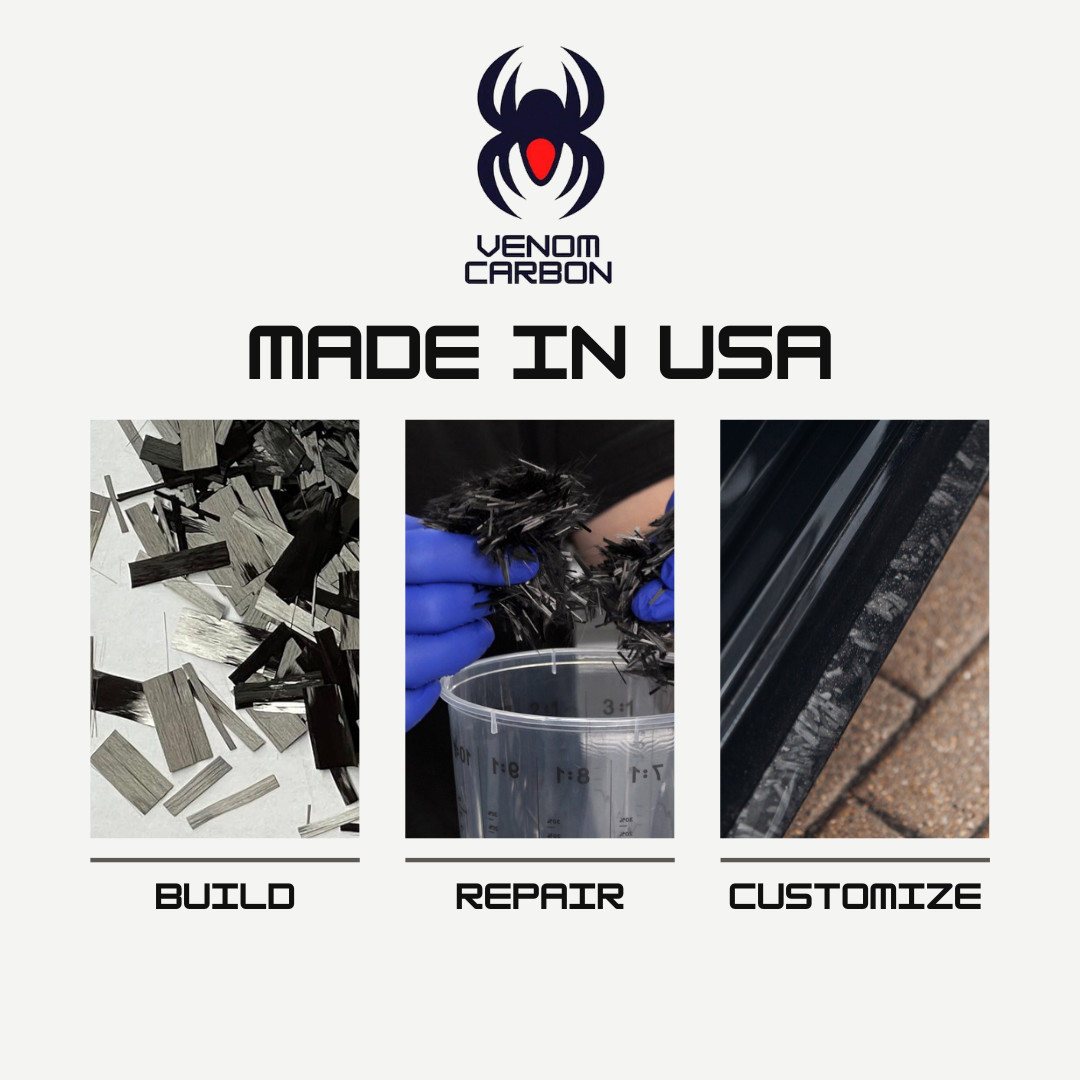 1″ Chopped Carbon Fiber: 1 lb (making FORGED composites)