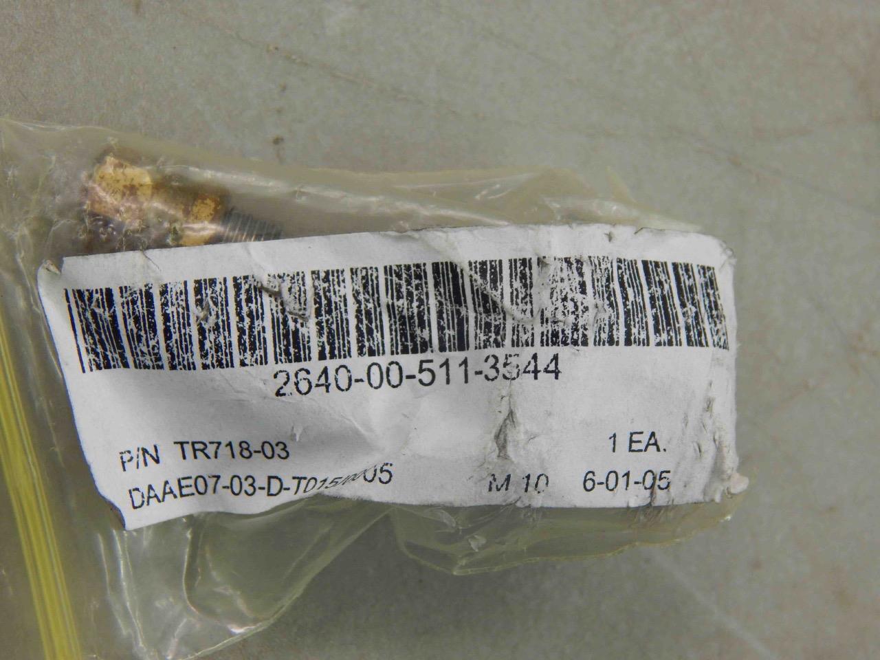 BF Goodrich, Meggitt TR718-03 2640-00-511-3544 Pneumatic Tire Valve