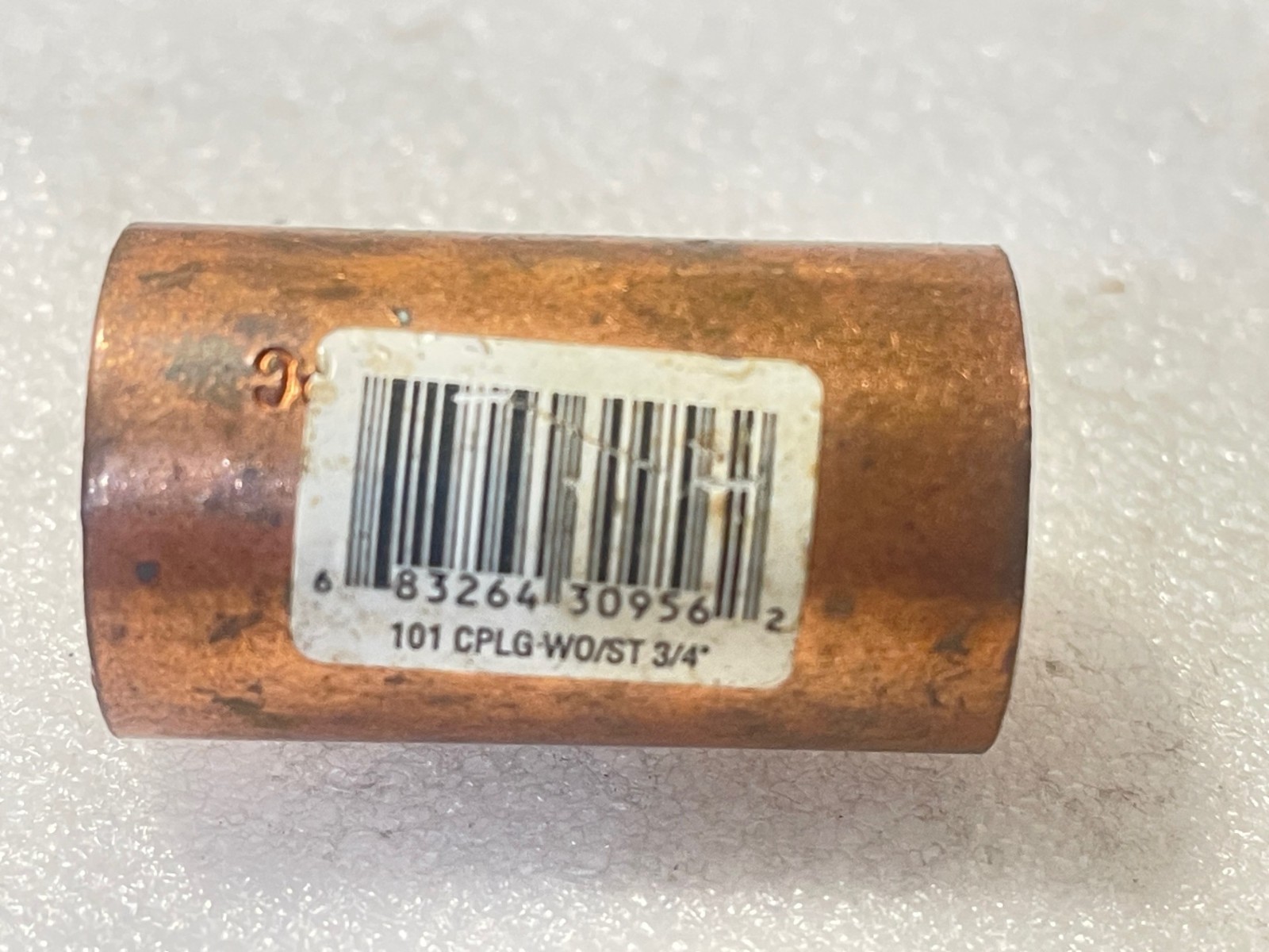Elkhart 101 COPPER COUPLING 3/4″ C x C without Stop 3/4″ x1-1/2″L (Y10