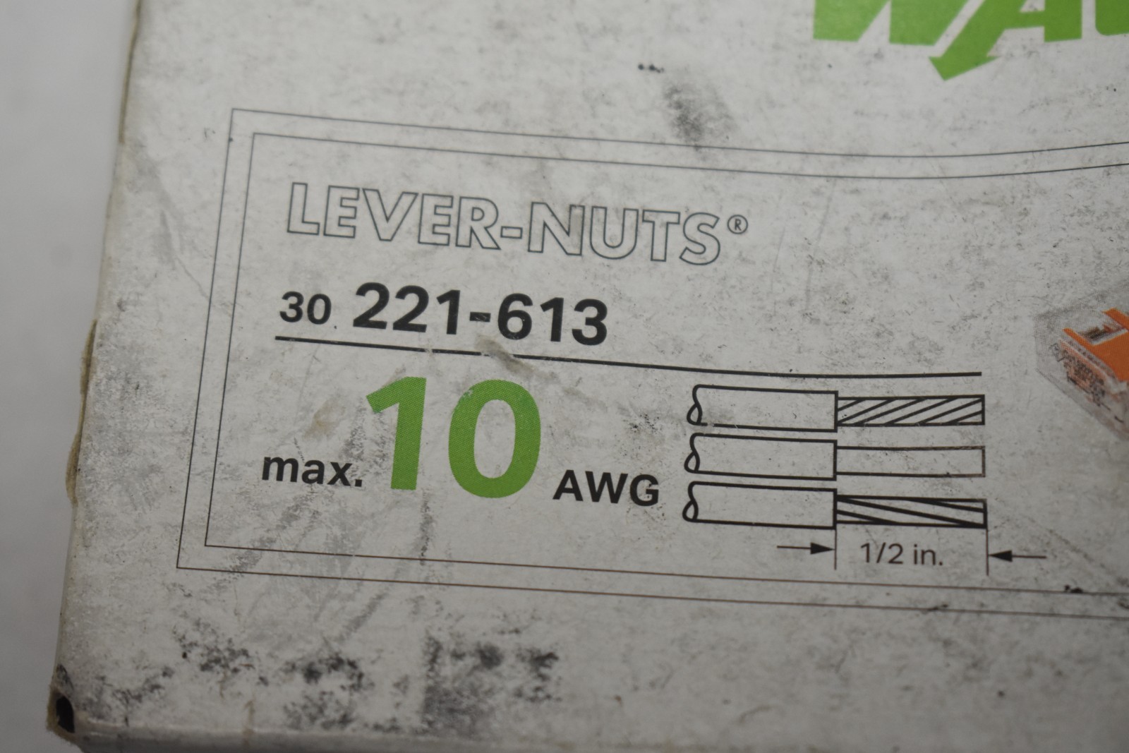 Lot of 30 Wago 221-613 Lever Nuts Pluggable Terminal Black 3 Position 20 AWG 41A