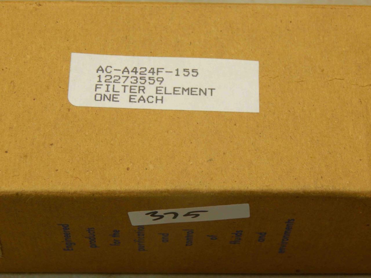 Pall 12273559, AC-A424F-155 4330-01-461-1597 Filter Element (Sold Separately)