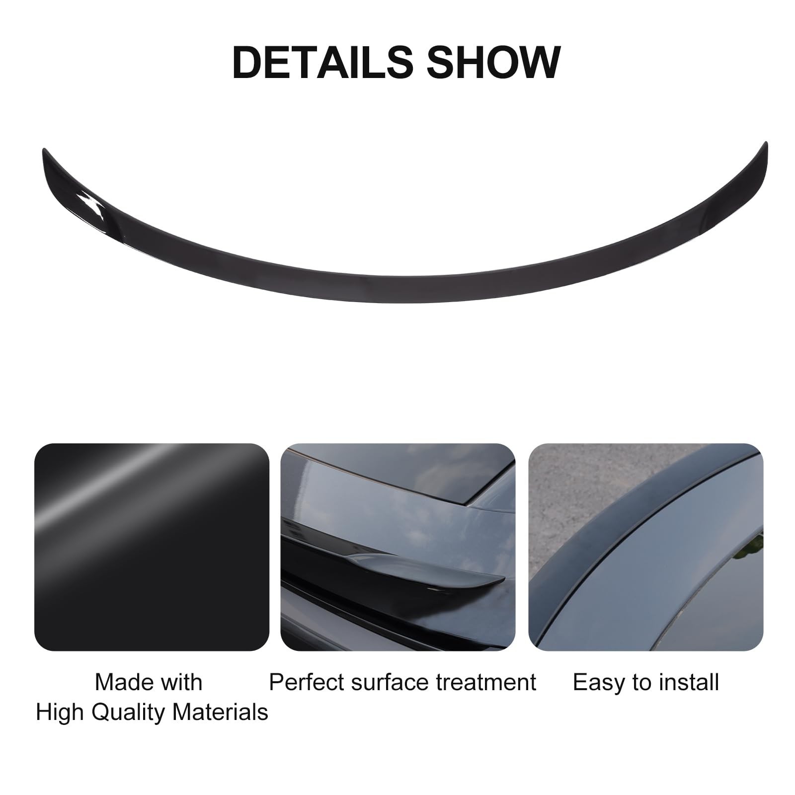 Spoiler for 2025 2026 Tesla Model Y Juniper Look Trunk Wing Rear Trunk Lip Sp…