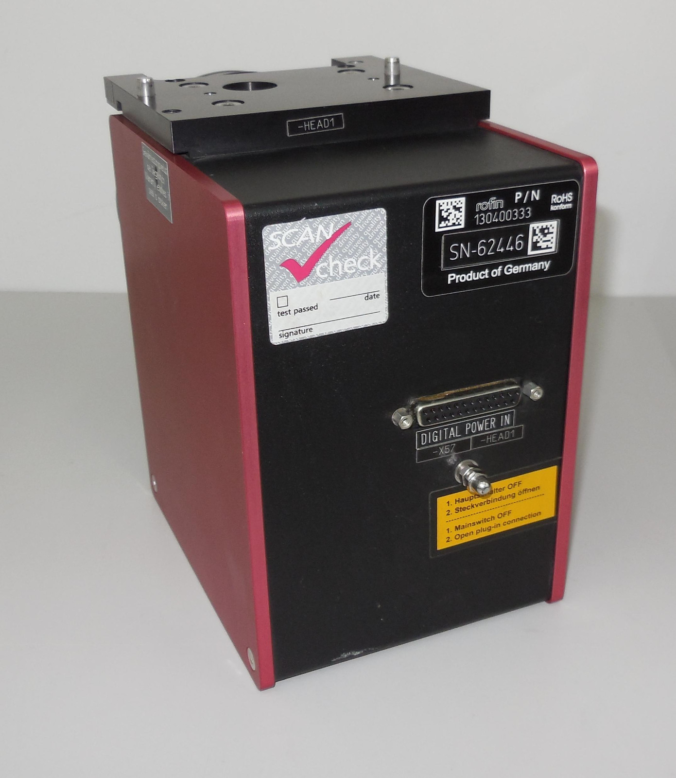 Rofin Sinar P/N 130400333 & Linos f=163mm 1064nm