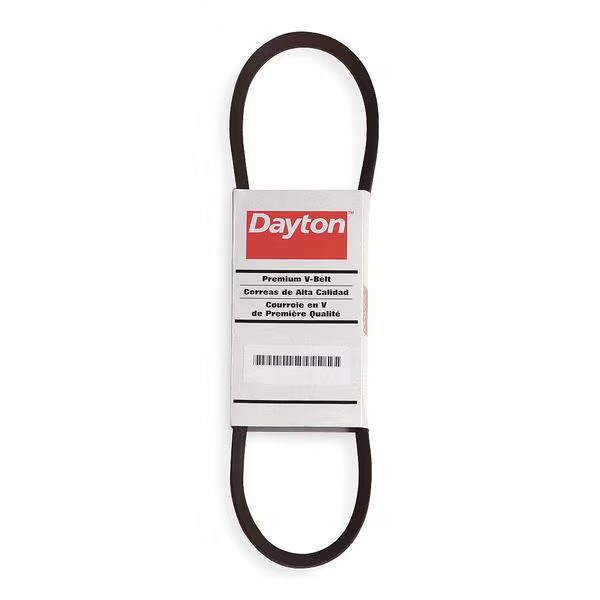 Dayton 3L620 FHP V-Belt, 62 in Outside Length, 3/8 in Top Width, 7/32″