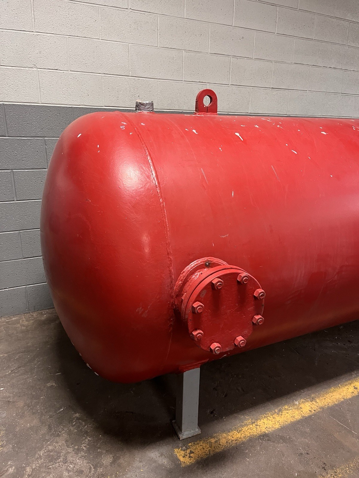 1000 Gal ASME Pressure Vessel Air Receiver Tank 4’x10’ 150 PSI 6” Flange 2” FPT