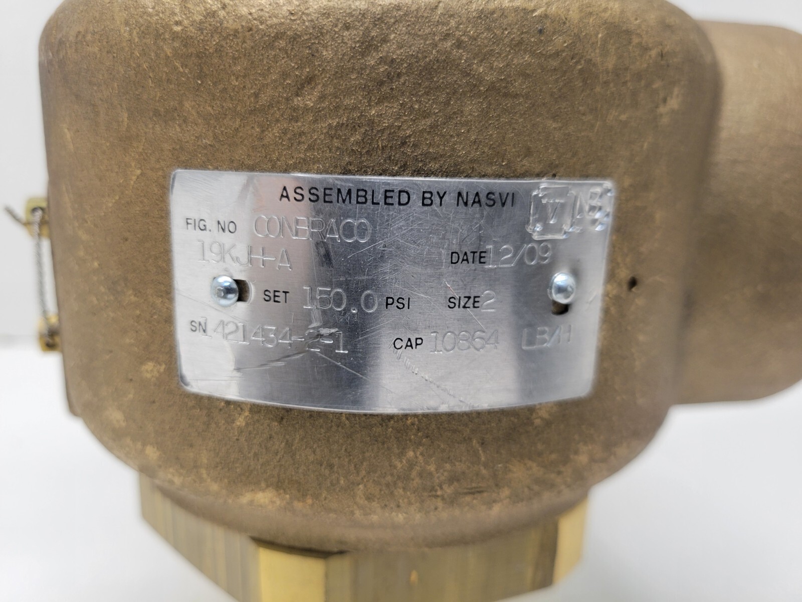 NEW OLD STOCK! CONBRACO 150PSI 2″ PRESSURE RELIEF VALVE 19KJHA