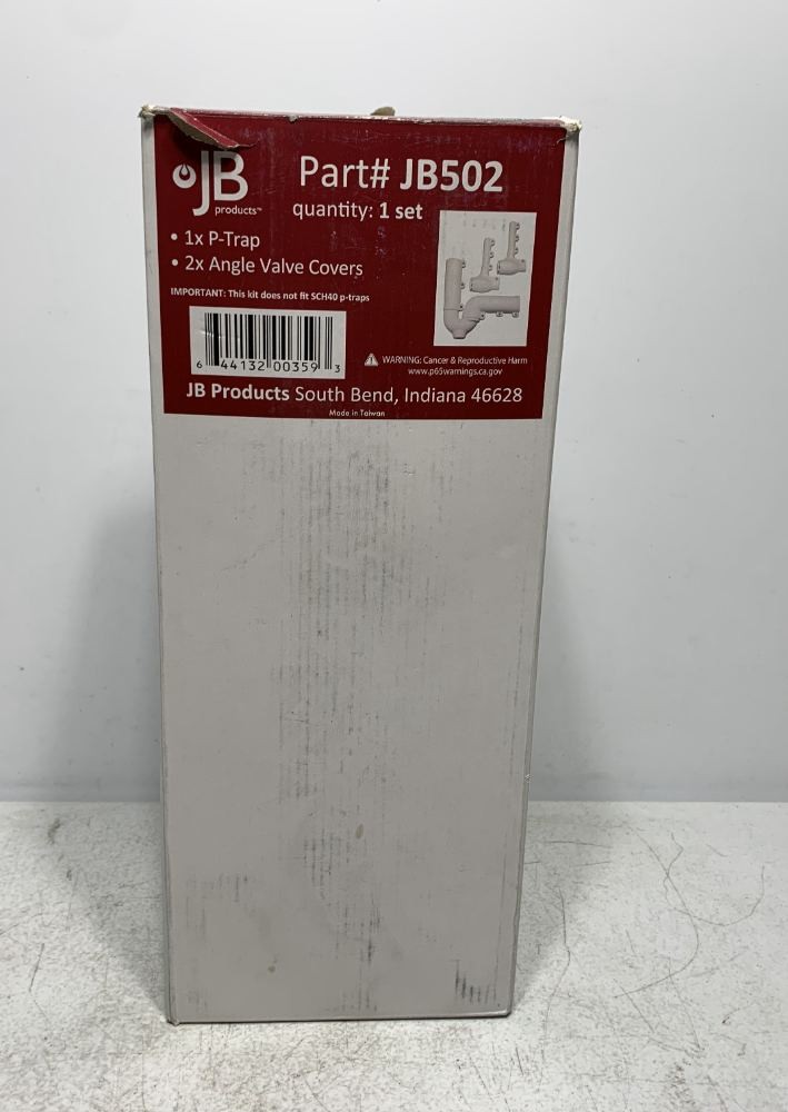 JB Products JB502 P-Trap Cover Set 1-1/2″ & 1-1/4″ Universal Fit