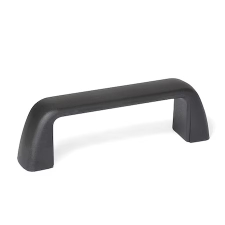 J.W. Winco 6333010 Pull Handle, Black, Nylon, 3 1/2 In L