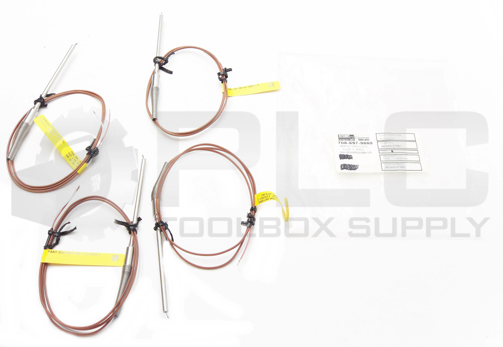LOT OF 4 NEW INSTRUMENT ASSOCIATES J38E-004-00-15-T3036-2 THERMAL COUPLING