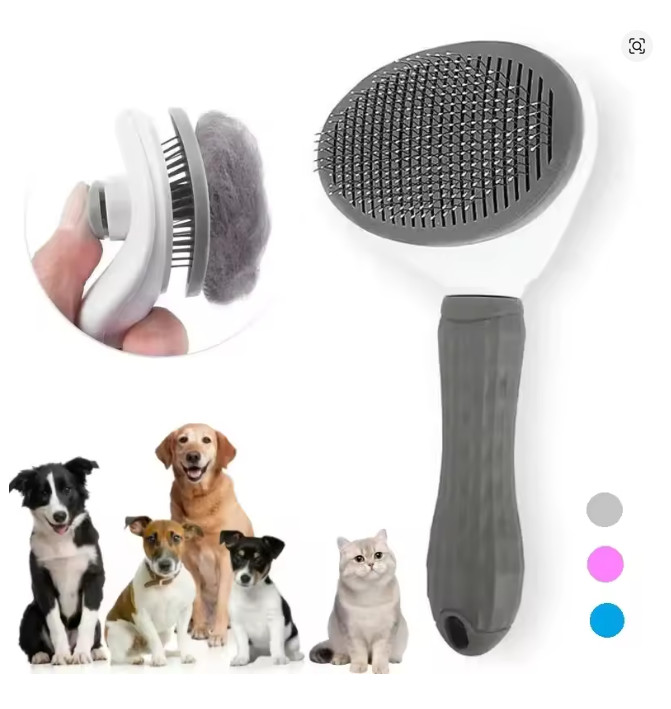 Pet Dog Brush Cat Comb Self Cleaning Pet Hair Remover Brush For Dogs Cats….