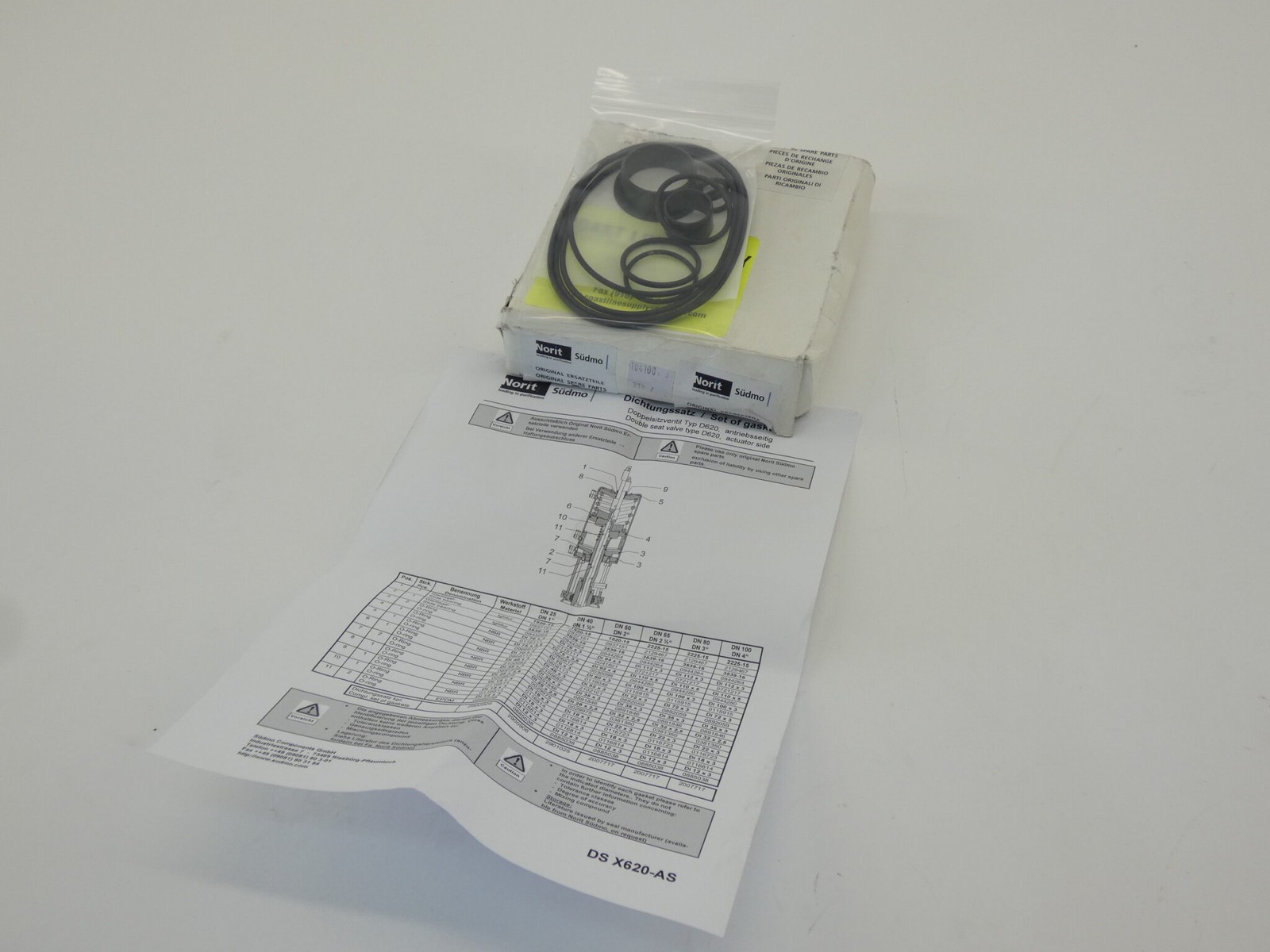 Norit Sudmo 2007717 Set of Gaskets – NEW Surplus!